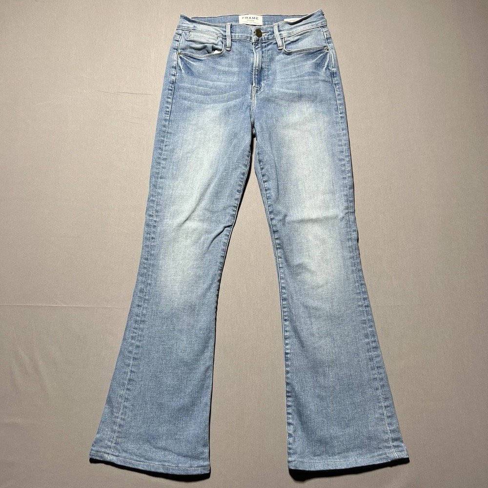 Frame Le High Flare Easton Jeans High Rise Denim Size 27‎